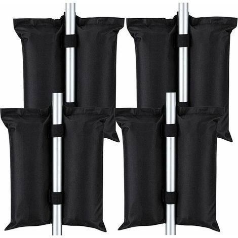 4-teiliges Set Gewichtssäcke für Pavillons, robuste 420D Sandsäcke für Faltpavillons, Sonnenschirme, Terrassenzelte, Schirmzelte, Gartenleitern