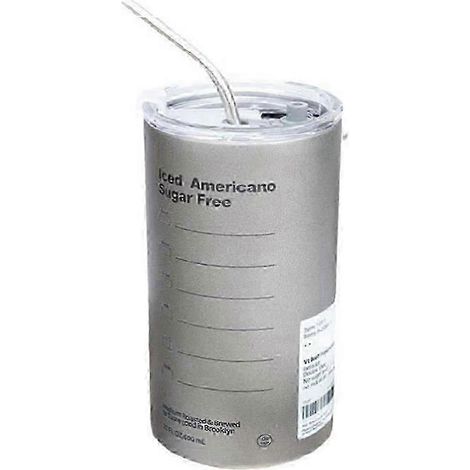 Gourde isotherme en acier inoxydable avec paille, B hwy (1/5)