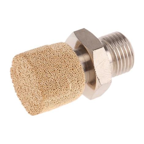 Silencieux pneumatique Legris Séries 0672, G 1/8 Mâle, Fileté, en Laiton, bronze fritté 12bar ( Prix pour 1 )