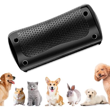 Démêlant sous-poil chien/chat - Brosse anti-emmêlement - Indolore - Zwart