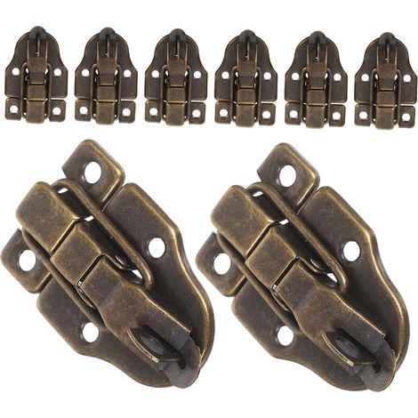 TEHAUX Lot de 8 loquets sécurité robustes en bois pour boîtes (1/5)