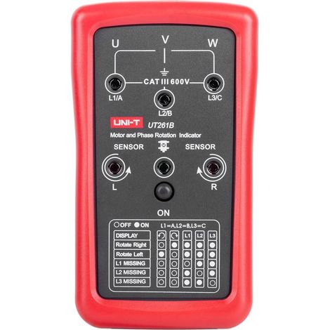 Uni-T UT261B Misuratore di fase per elettricisti 90-600 V