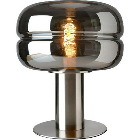 Shower Head Bedside Table Lamp Gray Glass Desk Light Mushroom Lamp Night Stand Lights Modern Small Desktop Nightstand Lamps Accent Lighting for Living Room Bedroom Office Decoration Shower Head (1/5)