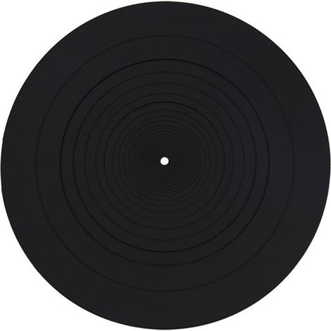 Tapis de plateau en caoutchouc et silicone pour platine vinyle 12 pouces