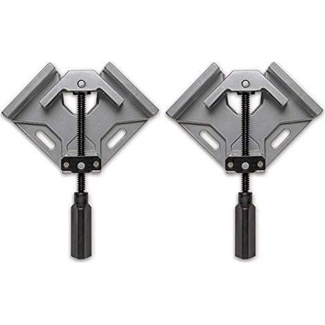 2 One-handed 90-degree angle clamps for woodworking, welding, glass, and DIY (1/5)