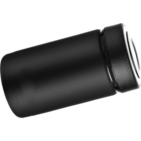 Bouteille isotherme en acier inoxydable 380 ml, cadeau étudiant, mug de voyage à isolation sous vide pour sports de plein air et camping, noir (1/5)