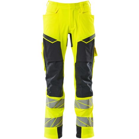 Mascot Warnschutz Bundhose 19279-510-17010 Gr. 90C49 hi-vis gelb/schwarzblau (1/4)