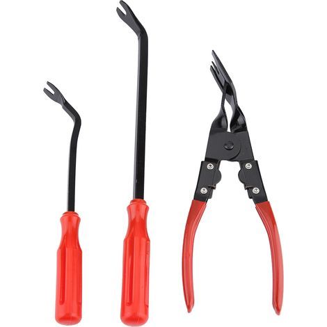 Pinces à Clips pour panneau de porte de voiture, outil de réparation pour enlever les garnitures, extracteur de fixation, 3 pièces (1/5)