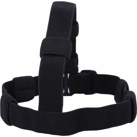 Bandeaux de Lampe Frontale Sangle Ceinture de Phare Bande de Tête en Nylon Confortable Réglable pour Camping Randonnée Cyclisme Escalade - Noire (1/5)