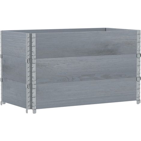 Maison Exclusive - Pflanzkasten Grau 100x50 cm Massivholz Kiefer