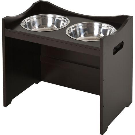 Gamelle réglable hauteur chien acier inoxydable 2L x2 gamelle lente station nourriture café