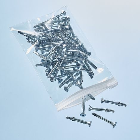Lot de 10 sachets d'emballage avec curseur 21 x 15 cm (1/5)