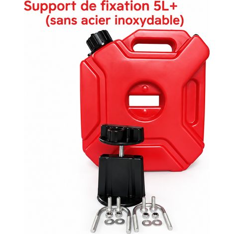 Jerrycan d'appoint 5L rouge en plastique avec support standard 5l réf 5743 30 × 30 × 12 cm 1,35 kg – Livraison gratuite