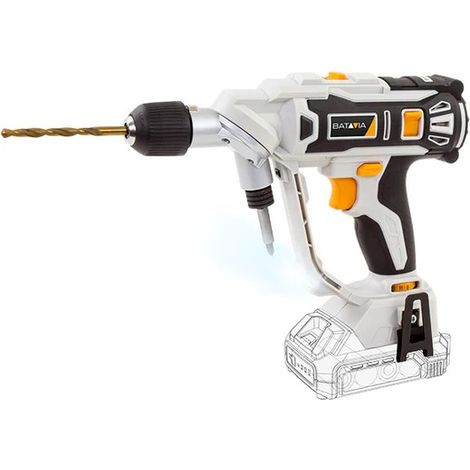 Trapano avvitatore brushless 12v, potenza 35nm, in valigetta con batteria, caricabatteria e accessori