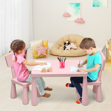 Ensemble Table Chaises Enfants Jouer Manger Dessiner 1 à 7 Ans Rose CWXT3112 DESIGN IN (1/2)