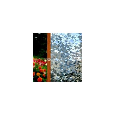 (45x200cm) Lámina decorativa 3D para ventanas, autoadhesiva opaca, no requiere pegamento, lámina brillante para ventanas