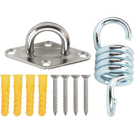 Kit de suspension de plafond en acier inoxydable, capacité de 250 kg, support de suspension avec crochet pour hamac de yoga et balançoire