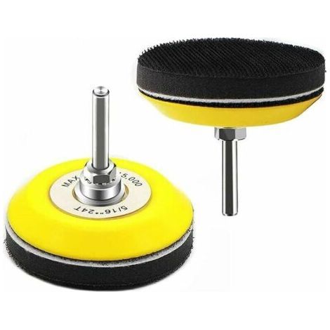 2 Pack 3" Hook and Loop Sanding Pads for Sanding Discs with 6.mm Shank for Cisea Drill (1/5)