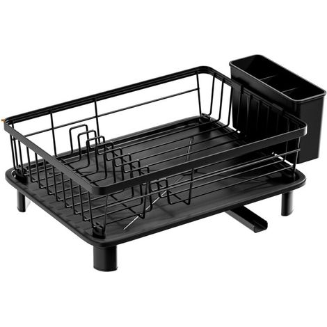 Egoutoire Vaisselle Cuisine,Grande Égouttoir Vaisselle avec Plaque de Drainage,Acier Inoxydable Égouttoir Vaisselle avec Porte-Ustensiles et Buse Rotative,Séchoir à Vaisselle Rangement (1/5)