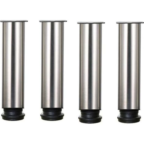 [NEUWERTIG]  Möbelbeine – 4er-Set, höhenverstellbare Möbelbeine aus Edelstahl für Sofa, Tisch, Schränke – 25 cm – 25 cm – INHHUB