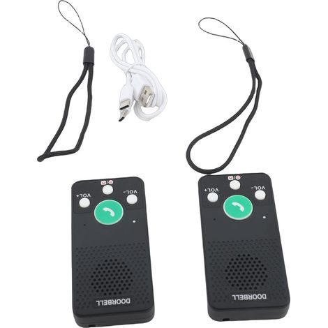 Interphone vocal full duplex, 8 niveaux de volume, 4 sonneries, portée de 1000 pieds, système bidirectionnel pour bureau intérieur et extérieur (1/3)