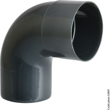GIRPI 87,3° PVC-Schieferbogen zum Kleben, Dev. 16 cm Diam. 50 mm GIRPI