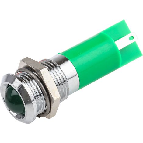 Voyant LED lumineux Vert RS PRO, dia. 14mm, 2.1V c.c. ( Prix pour 1 )