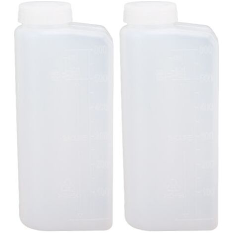 Lot de 2 Bouteilles de Mélange Essence-Huile 600 ml pour Tronçonneuse Scie Électrique Forage- (1/5)