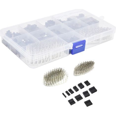 Kit 620 pièces connecteurs DuPont 2,54mm boîtiers avec terminaux (250V, 3A) (1/5)
