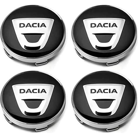 4 Pièces Cache Moyeux pour Dacia Duster 2 (II) HM I 2018-2024, Capuchons de Moyeu de Roue Plastique ABS Anti-poussière Étanches Antirouille Décoration Accessoires,Black-60mm (1/5)