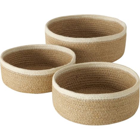 Deko-Körbe CUNAS, 3er-Set, Jute (1/5)