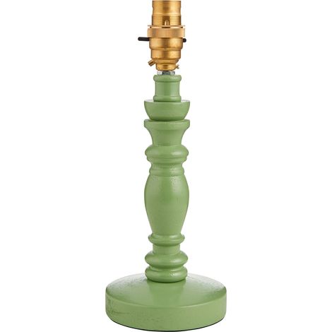Base lampada tavolo rustica legno verde B22 Endon Bibury (1/5)