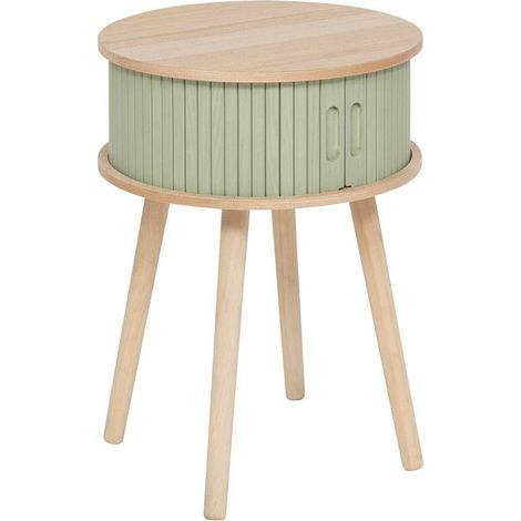 Comodino a 2 ante nysos verde oliva 54x40x40cm - Atmosphera créateur d'intérieur (1/5)