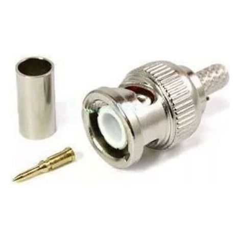 30 Stück BNC-Stecker-Crimpverbinder für CCTV-Systeme, BNC-Buchsenkupplungsverbinder RG59