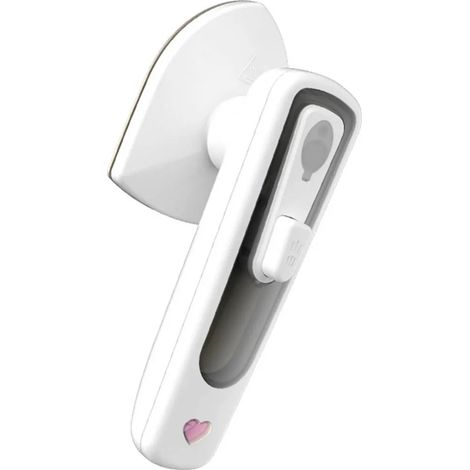 Weißes, kabelloses Mini-Bügeleisen mit 33 W Leistung, auslaufsicherer Technologie, tragbarem Dampfbügeleisen, geeignet für Reisen und mit Sterilisationsfunktion. (1/5)