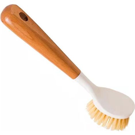 le Grand Brosse Vaisselle Intgr Avec Poigne En Bambou, Brosse Rcurer Pour Nettoyage Des Plates, Casseroles Viers De Cuisine (1/5)