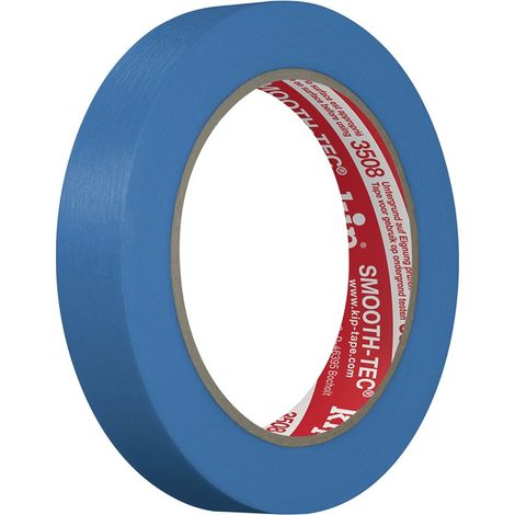 Ruban 3508 SMOOTH -TEC crêpe lisse bleu 18 mm x 50 m (1/4)