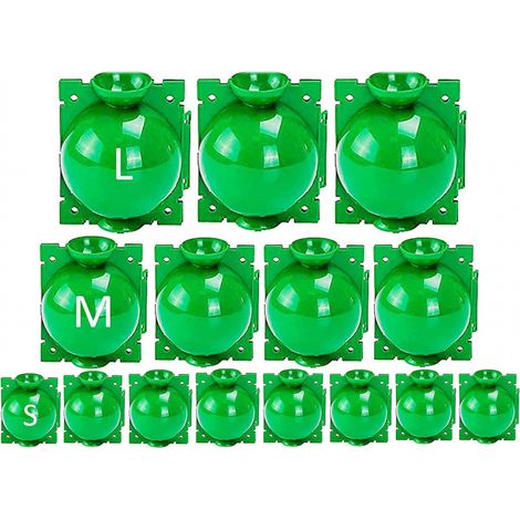 15 Pièces Boîte d'Enracinement de Plante Balle de Propagation, Boîte de Greffage Boîte Boule de Propagation Haute Pression(Vert) (1/5)