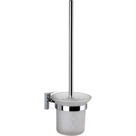 kielle Harmonia - Wandmontierte Toilettenbürste mit Halter, Glas matt/Chrom 40523000 (1/2)