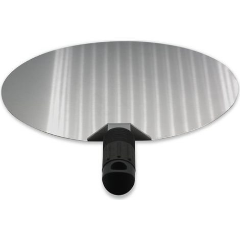 Pelle à pizza ronde en inox – Manche PVC – Diamètre 30 cm – Pour four et BBQ – Spatule de cuisine pratique