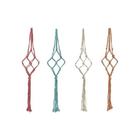 PORTAVASO PENSILE MACRAME D.10XH65CM IN POLIESTERE (1/2)