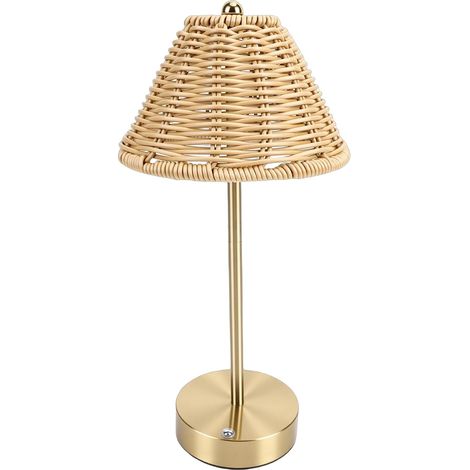 Cryfokt Lampe de Table en Rotin Style Bohème pour le Soin des (1/5)