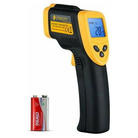 Green Mobility-Pistolet de température de thermomètre infrarouge numérique de thermomètre laser 1080 (50 ℃  550 ℃) (1/5)