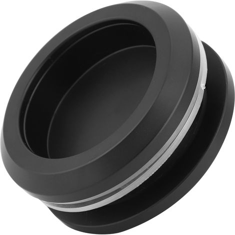 Runder Türgriff aus schwarzer Aluminiumlegierung für Glasschiebetüren, Möbelgriffe, Schrankknöpfe (1/5)