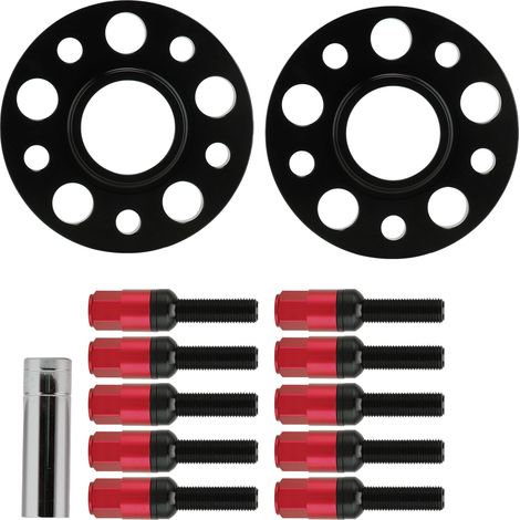 Kit d'entretoises de roue M14x1.25 pour BMW Série 1 F40 (modèles 2019-2020), avec bride de 20 mm, rouge. (1/5)