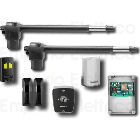 beninca kit automatisme portails battants 230v kbill40m+tokey 9592190