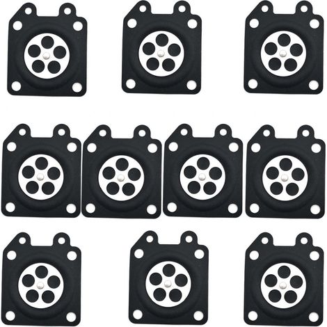 Lot de 10 piles à membrane de dosage de carburateur compatibles avec les modèles 95-526-9-8, 95-526-9 et 95-526ZHT-027 (1/4)