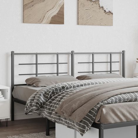 Ersatz-Kopfteil Metall Schwarz 180 cm