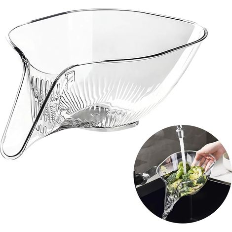 Panier égouttoir multifonctionnel pour fruits et légumes, filtre pour lave-linge, passoire pour évier, 23 x 12 cm (1/5)