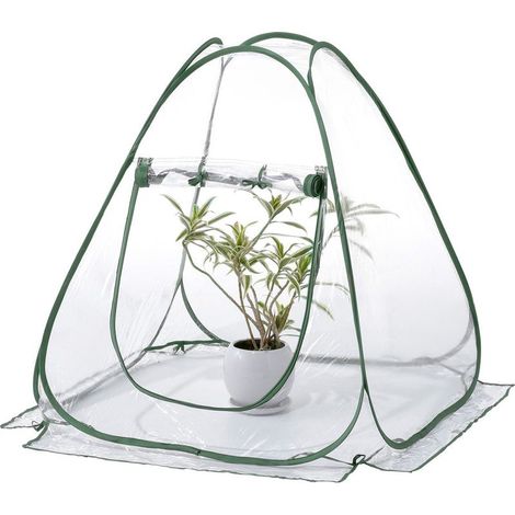 Serre Pop Up,Serre Portable 70x70x80 cm,Petite Serre D'hivernage pour Plantes,Serre Protection Plantes Tente,Serre De Jardin en PVC Protection Contre Le Gel,Lntérieur Ou Extérieur (1/5)